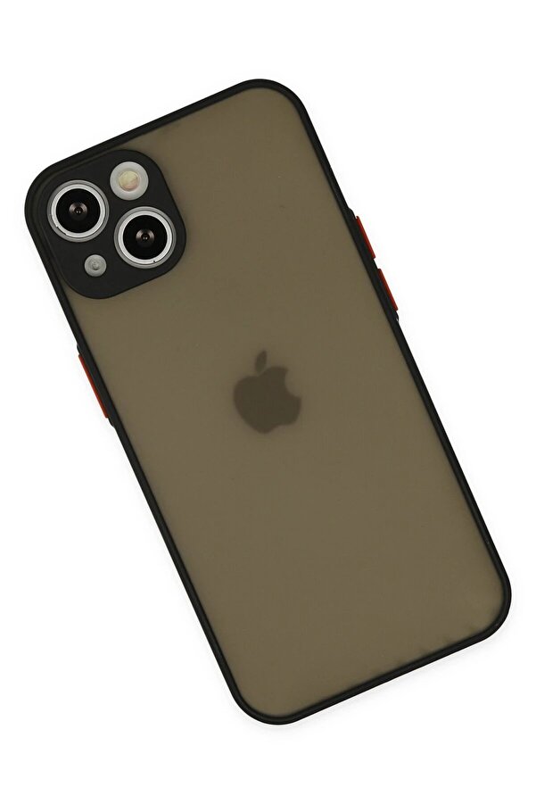 İphone 14 Kılıf Montreal Si̇li̇kon Kapak - Si̇yah - Dropx6250-2602