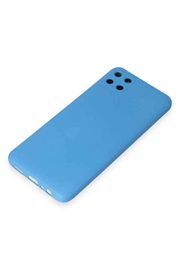 Realme C11 Kılıf Nano İçi̇ Kadi̇fe Si̇li̇kon - Mavi̇ - Dropx6994-9397