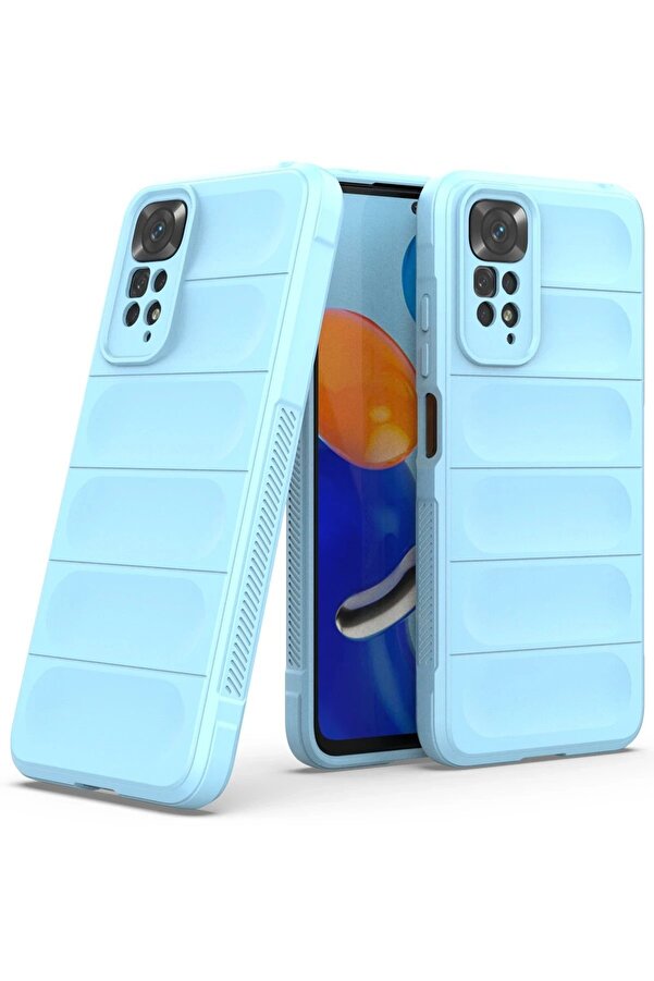 Xi̇aomi̇ Redmi̇ Note 11 Kılıf Opti̇mum Si̇li̇kon - Sky Blue - Dropx1853-8215