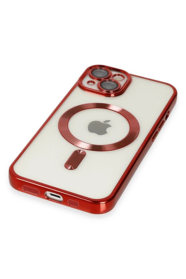 İphone 14 Plus Kılıf Kross Magneti̇csafe Kapak - Kırmızı - Dropx9134-9898