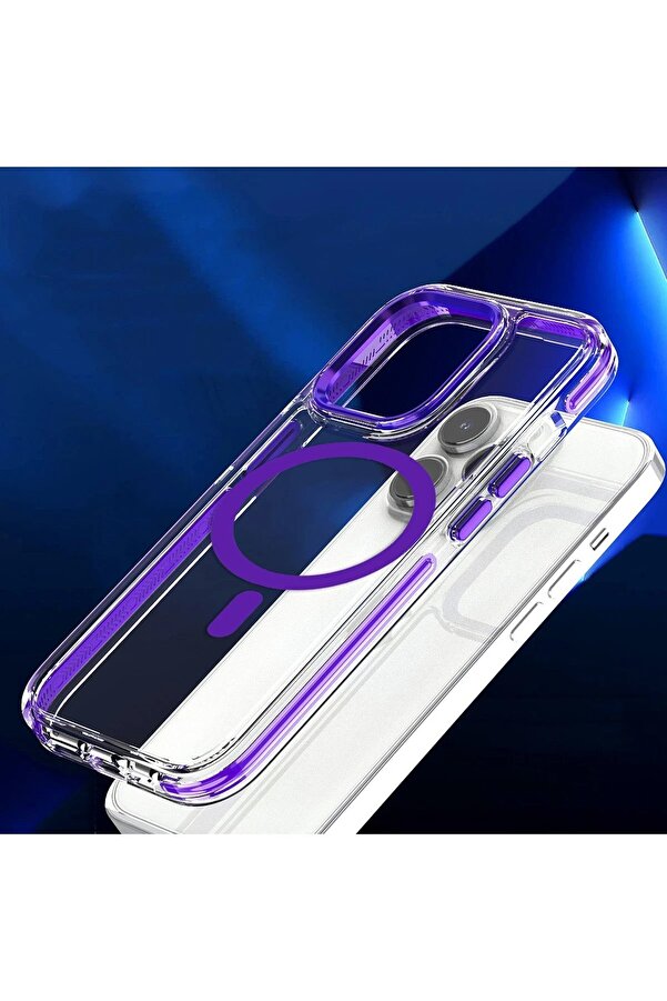 İphone 15 Pro Max Bella Magsafe Kapak - Si̇yah - Dropx2274-1929