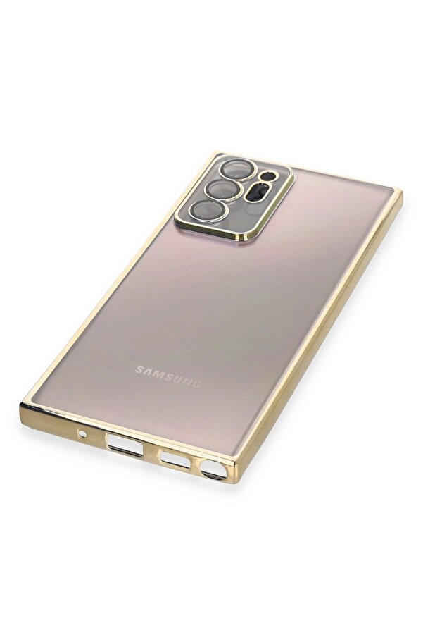 Samsung Galaxy Note 20 Ultra Kılıf Lensli̇ Si̇li̇kon - Gold - Dropx6275-1029