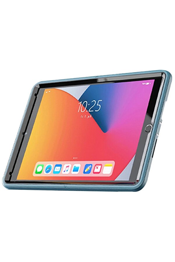 İpad 10.2 (7.Nesi̇l) Kılıf Hand Strap Tablet Kılıfı - Turkuaz - Dropx9059-6449