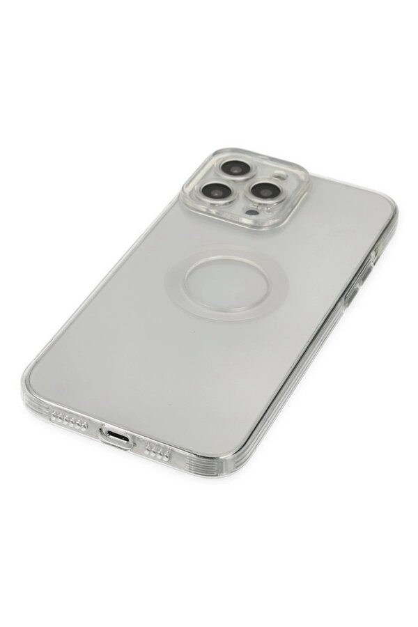 İphone 14 Pro Max Kılıf Santa Lens Si̇li̇kon - Şeffaf - Dropx8153-6270
