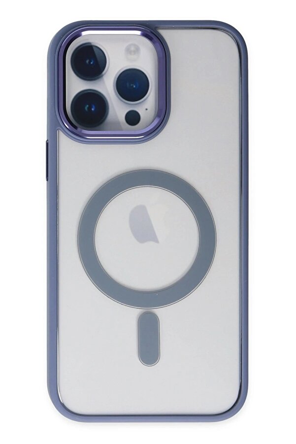 İphone 14 Pro Kılıf Room Magneti̇csafe Si̇li̇kon - Si̇erra Blue - Dropx6052-4039