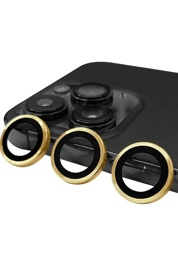 İphone 14 Pro Raze Metal Kamera Lens - Gold - Dropx2251-4679