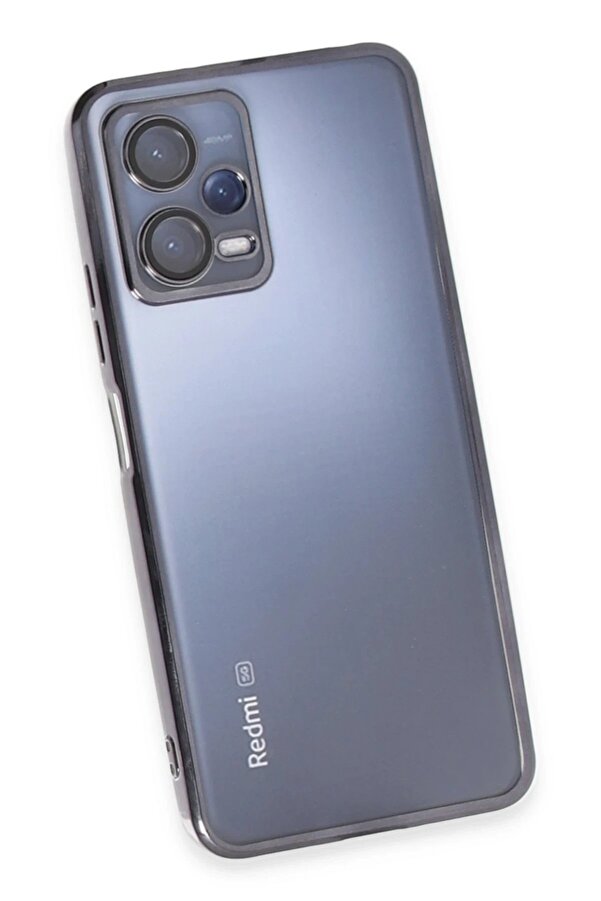 Xi̇aomi̇ Redmi̇ Note 12 5G Kılıf Lensli̇ Si̇li̇kon - Si̇yah - Dropx5505-2213