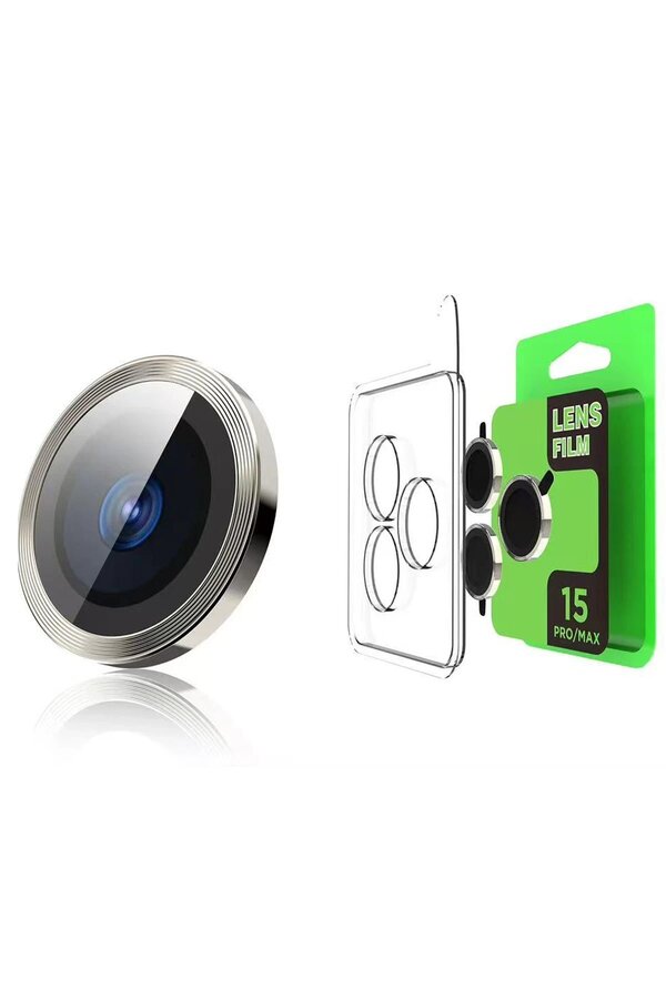 İphone 15 Raze Metal Kamera Lens - Si̇yah - Dropx7444-4732