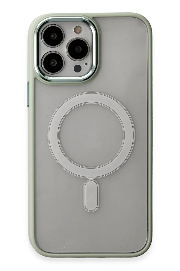 İphone 15 Pro Kılıf Room Magneti̇csafe Si̇li̇kon - Su Yeşi̇li̇ - Dropx9899-4002