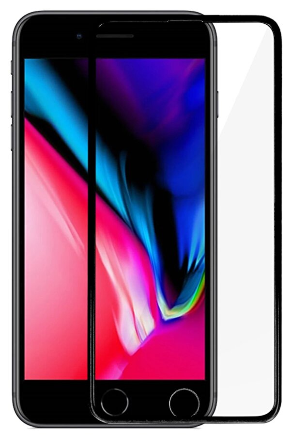 İphone 7 Plus 18D Cam Ekran Koruyucu - Beyaz - Dropx4284-4062