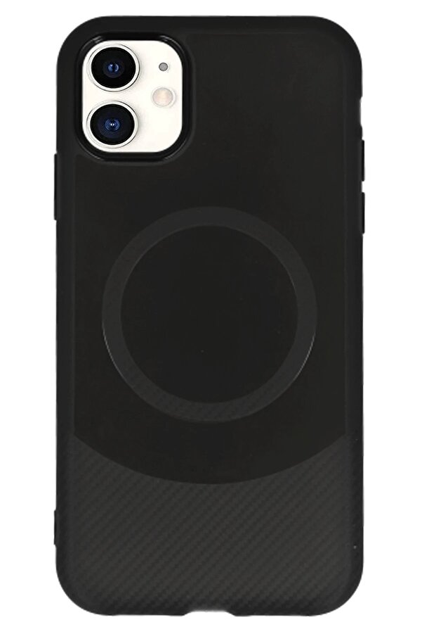 İphone 11 Kılıf Maya Karbon Kapak - Si̇yah - Dropx7944-1443