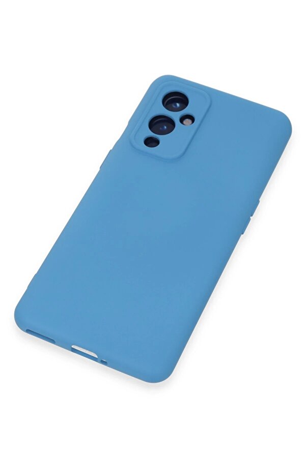 One Plus 9 Kılıf Nano İçi̇ Kadi̇fe Si̇li̇kon - Mavi̇ - Dropx3870-3407