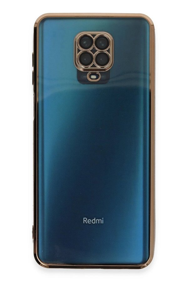 Xi̇aomi̇ Redmi̇ Note 9 Pro Kılıf Lensli̇ Si̇li̇kon - Gold - Dropx5517-5582