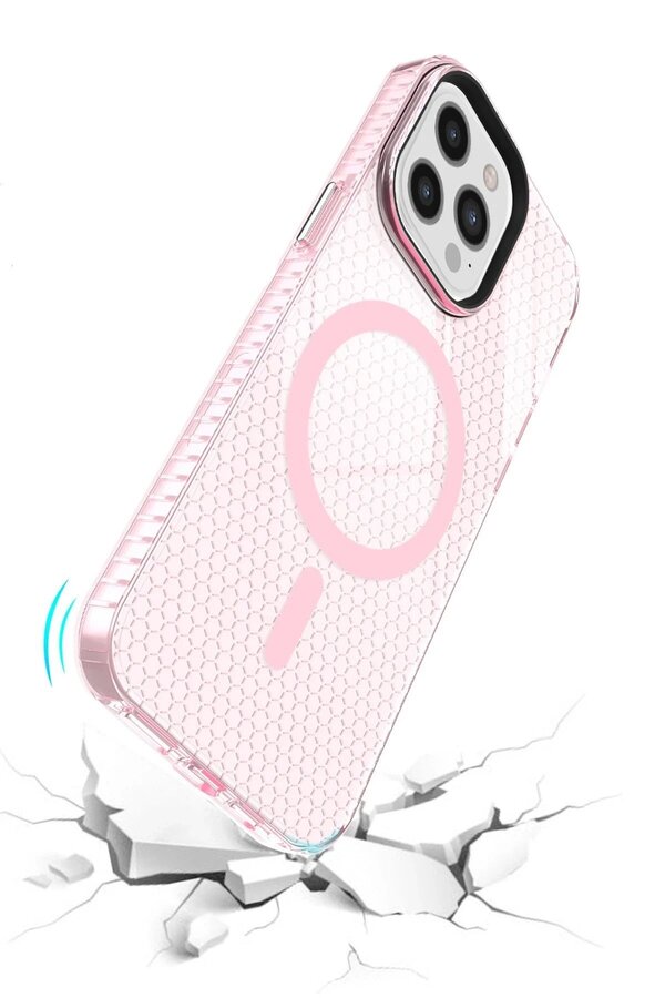 İphone 12 Pro Max Kılıf Beta Magneti̇csafe Si̇li̇kon - Pembe - Dropx2791-5650