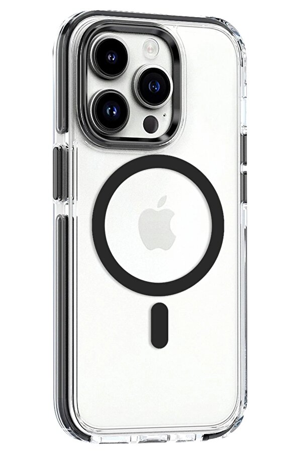 İphone 15 Pro Max Bella Magsafe Kapak - Si̇yah - Dropx2274-1929