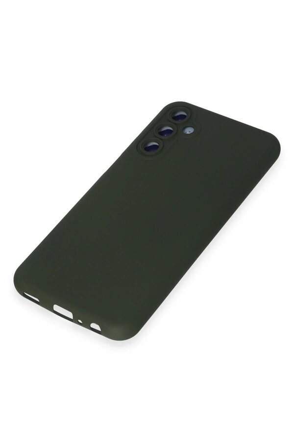 Samsung Galaxy M34 5G Kılıf Nano İçi̇ Kadi̇fe Si̇li̇kon - Koyu Yeşi̇l - Dropx8727-9148