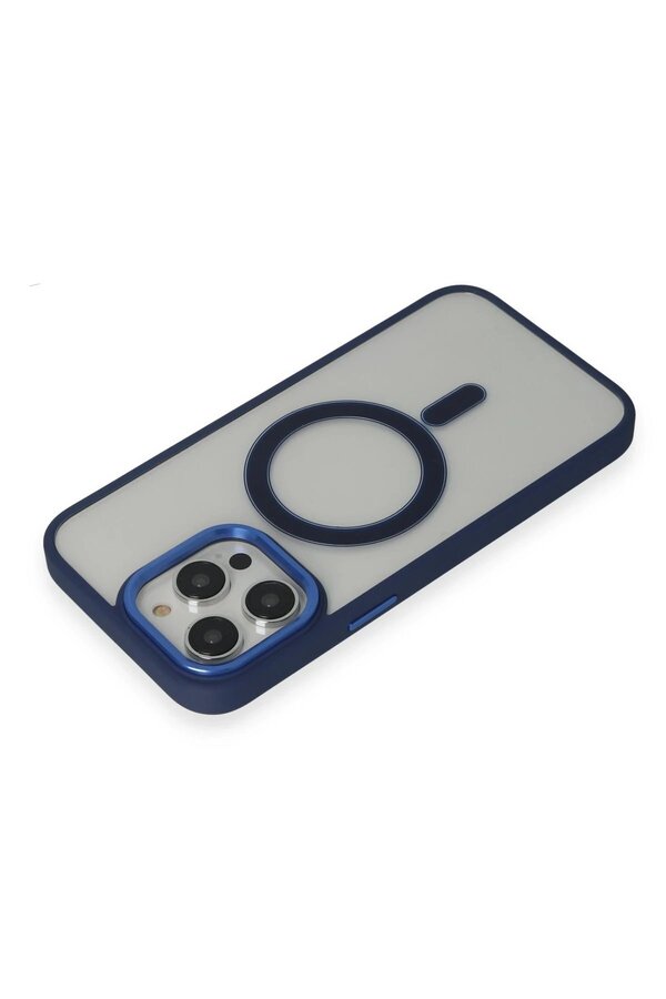 İphone 15 Pro Max Kılıf Room Magneti̇csafe Si̇li̇kon - Laci̇vert - Dropx6691-7288