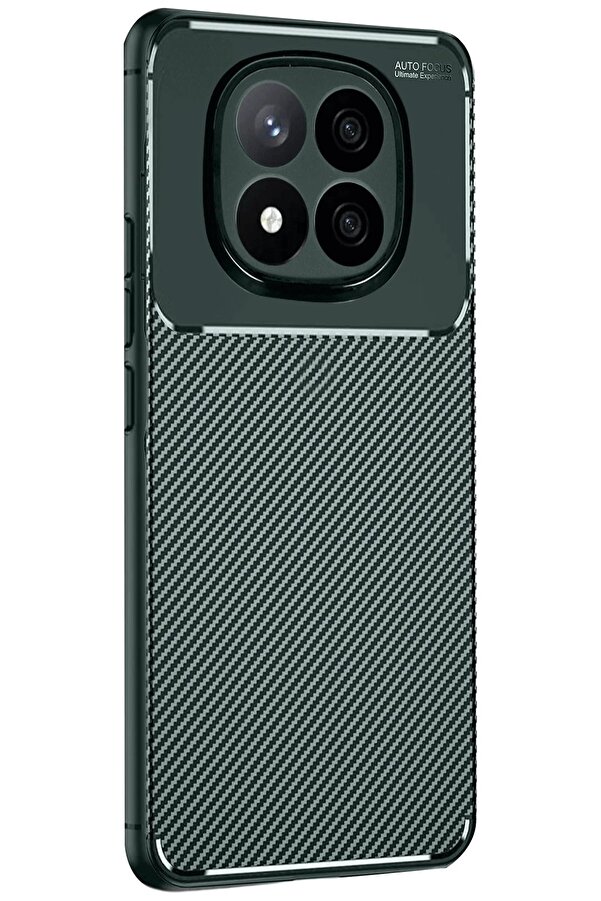 Xi̇aomi̇ Redmi̇ Note 14 Pro 5G Kılıf Auto Focus Karbon Kapak - Koyu Yeşi̇l - Dropx5219-6028