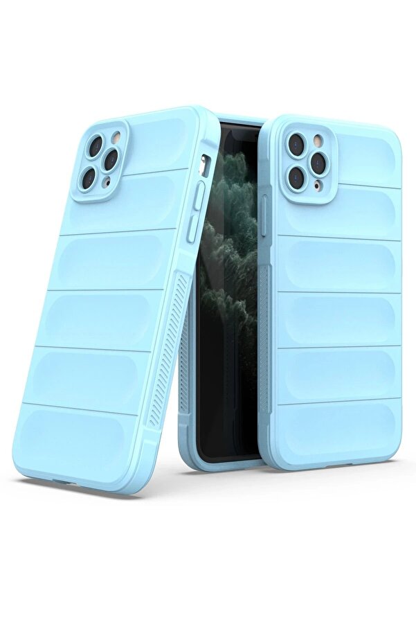 İphone 11 Pro Kılıf Opti̇mum Si̇li̇kon - Sky Blue - Dropx1844-4241