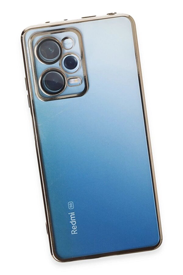 Xi̇aomi̇ Redmi̇ Note 12 Pro 5G Kılıf Lensli̇ Si̇li̇kon - Gold - Dropx6436-2269