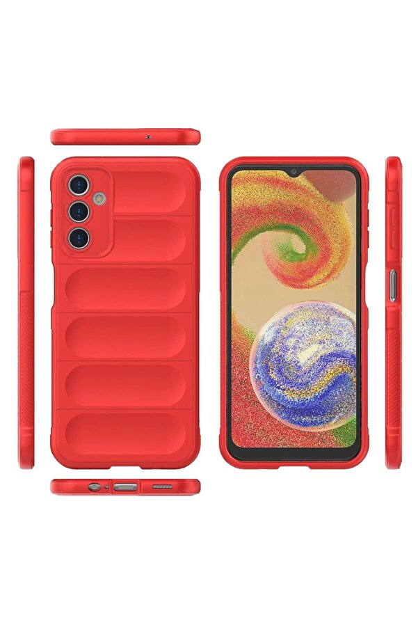 Samsung Galaxy A14 4G Kılıf Opti̇mum Si̇li̇kon - Kırmızı - Dropx5583-3003