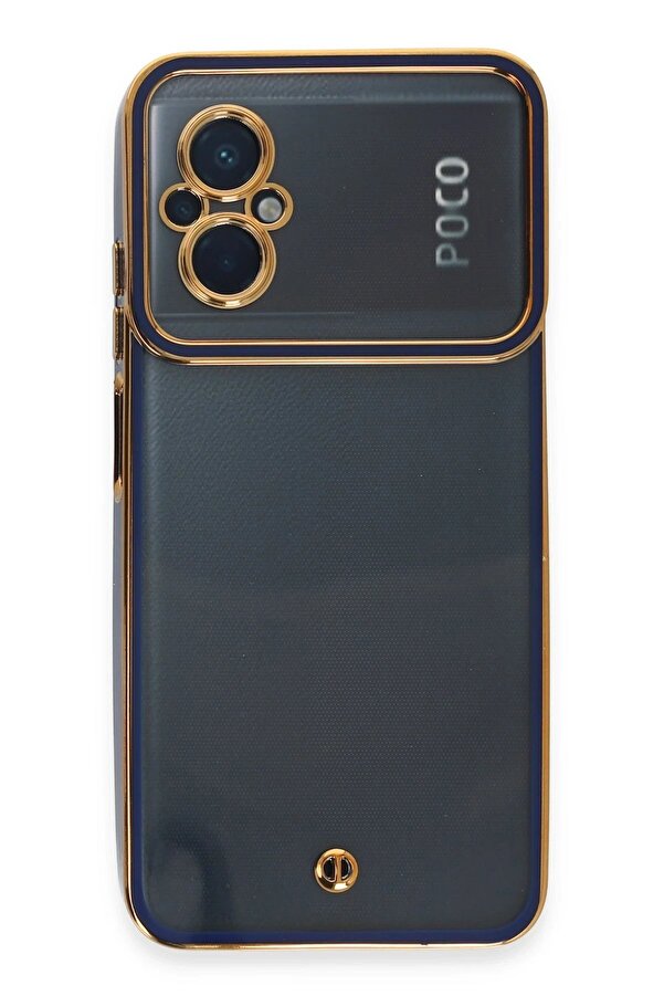 Xi̇aomi̇ Poco M5 Kılıf Li̇va Lens Si̇li̇kon - Mavi̇ - Dropx4863-9709
