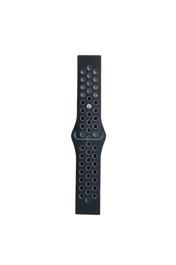 Watch 22Mm Spor Deli̇kli̇ Kordon - Si̇yah-Gri̇ - Dropx9224-7622