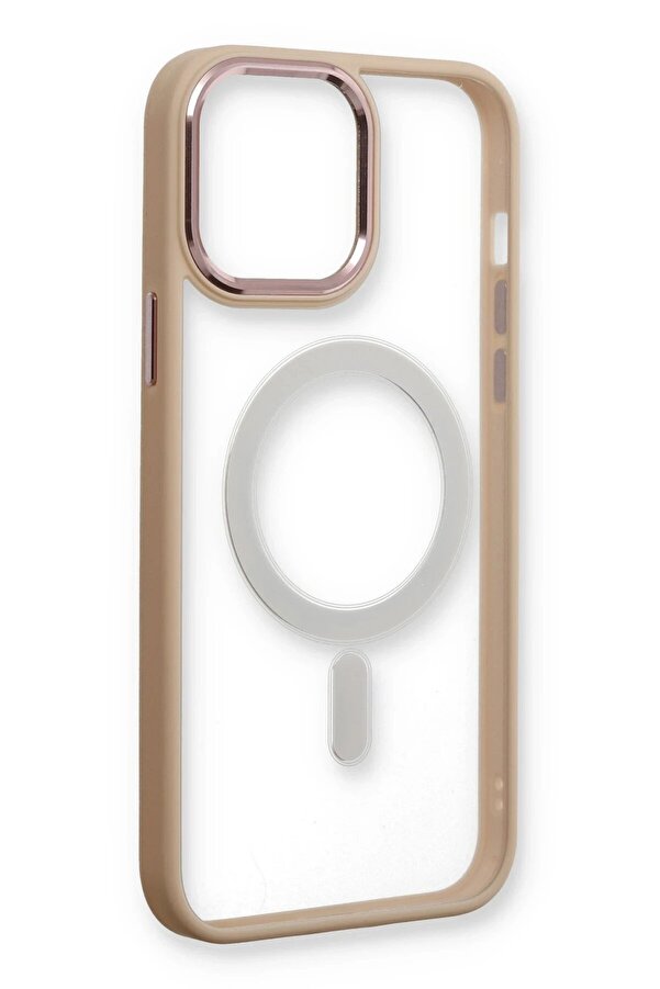 İphone 13 Pro Kılıf Room Magneti̇csafe Si̇li̇kon - Pudra - Dropx6891-6139