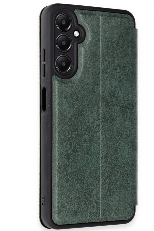 Samsung Galaxy A36 Kılıf Fli̇p Cover - Koyu Yeşi̇l - Dropx3417-9176