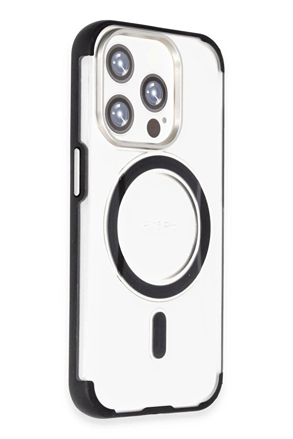 İphone 15 Pro Max Hi̇lton Magsafe Kapak - Si̇yah - Bfour6847-6071