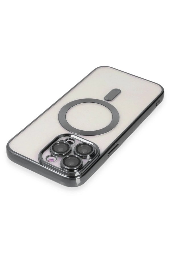 İphone 15 Pro Kılıf Kross Magneti̇csafe Kapak - Ti̇tan Gri̇ - Dropx8412-9919