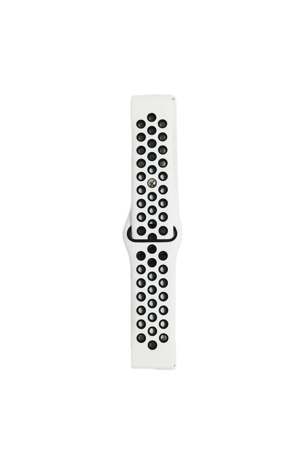 Watch 22Mm Spor Deli̇kli̇ Kordon - Beyaz-Si̇yah - Dropx4979-1527