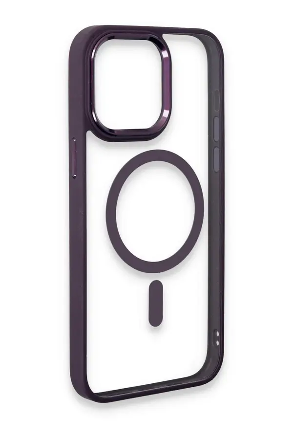 İphone 15 Pro Max Kılıf Room Magneti̇csafe Si̇li̇kon - Deri̇n Mor - Dropx7509-8331