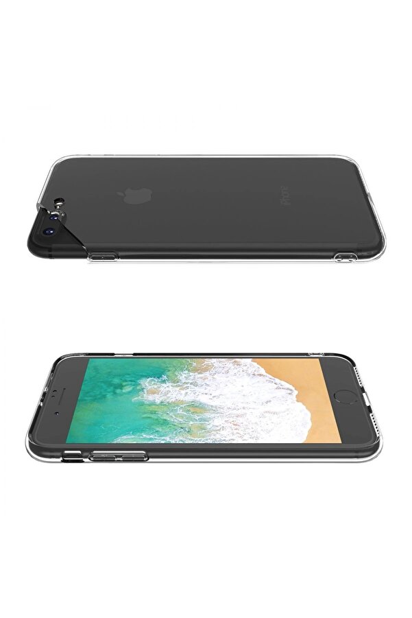 İphone 8 Plus Kılıf Deluxe 2Mm Şeffaf Si̇li̇kon - Dropx1642-4868
