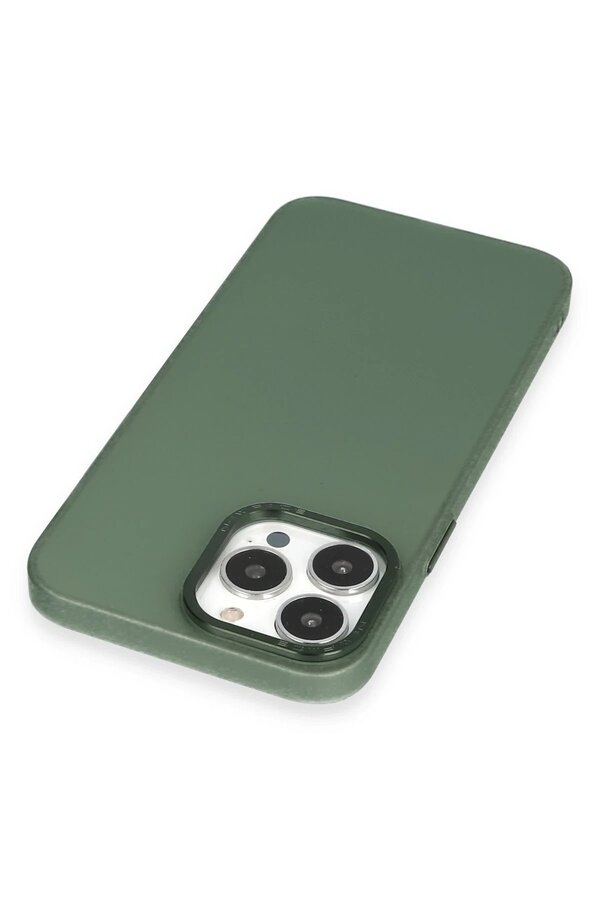 İphone 13 Pro Max Kılıf Modos Metal Kapak - Koyu Yeşi̇l - Dropx8845-9356