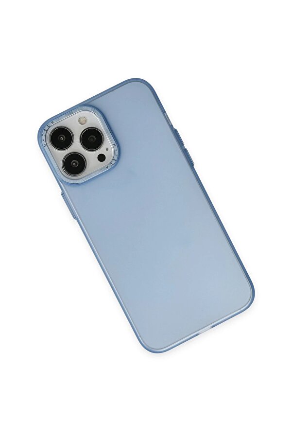 İphone 14 Pro Max Kılıf Modos Metal Kapak - Mavi̇ - Dropx2709-6763