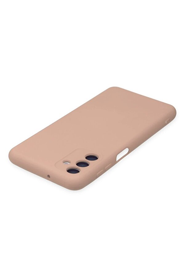 Samsung Galaxy A04S Kılıf Nano İçi̇ Kadi̇fe Si̇li̇kon - Pudra - Dropx4100-7598