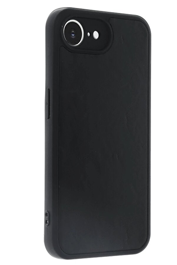 İphone 16E Kılıf Aras Deri̇ Kapak - Si̇yah - Dropx8248-5938