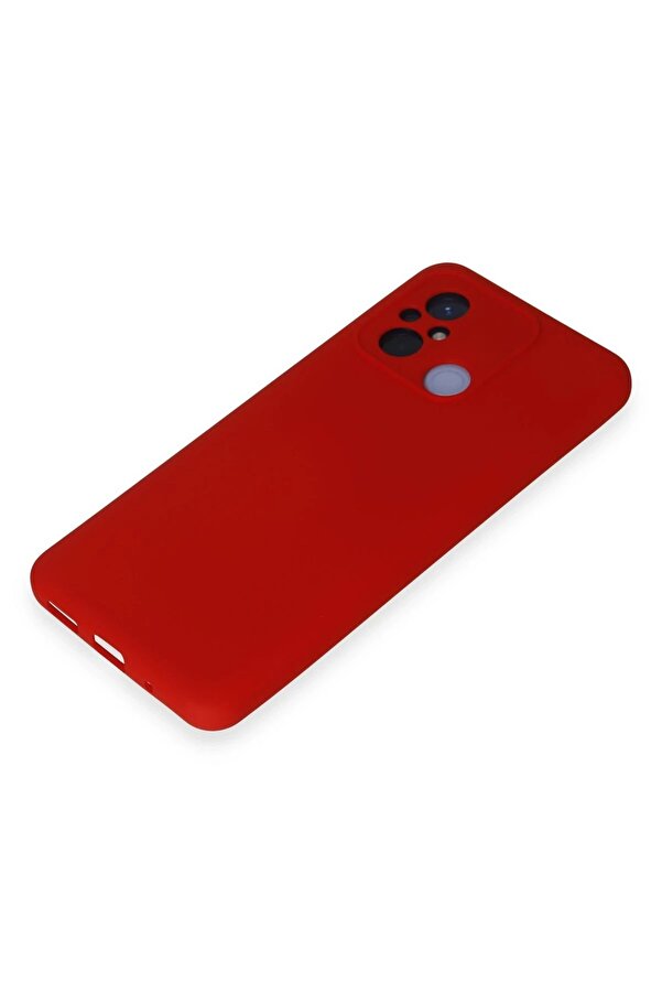 Xi̇aomi̇ Redmi̇ 12C Kılıf Nano İçi̇ Kadi̇fe Si̇li̇kon - Kırmızı - Dropx9918-4233