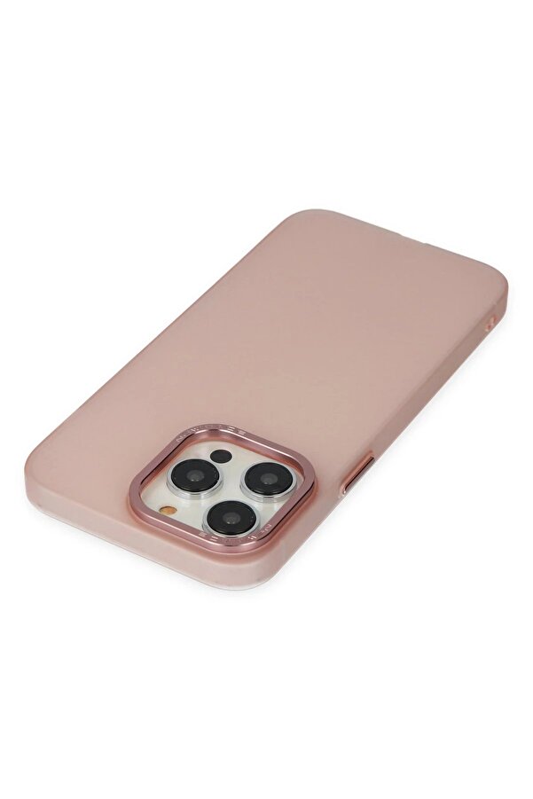 İphone 13 Pro Max Kılıf Modos Metal Kapak - Pembe - Dropx1622-6742