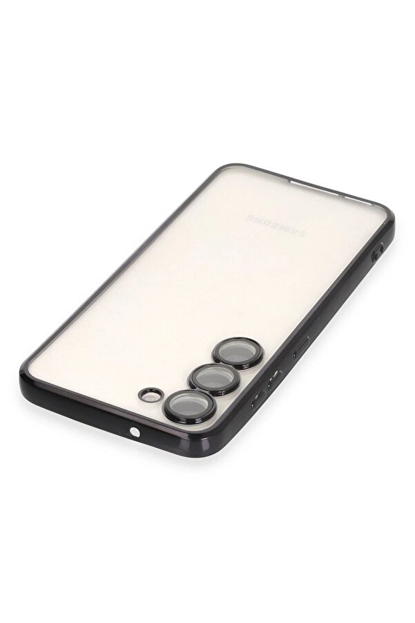 Samsung Galaxy S23 Plus Kılıf Lensli̇ Si̇li̇kon - Si̇yah - Dropx6578-7522