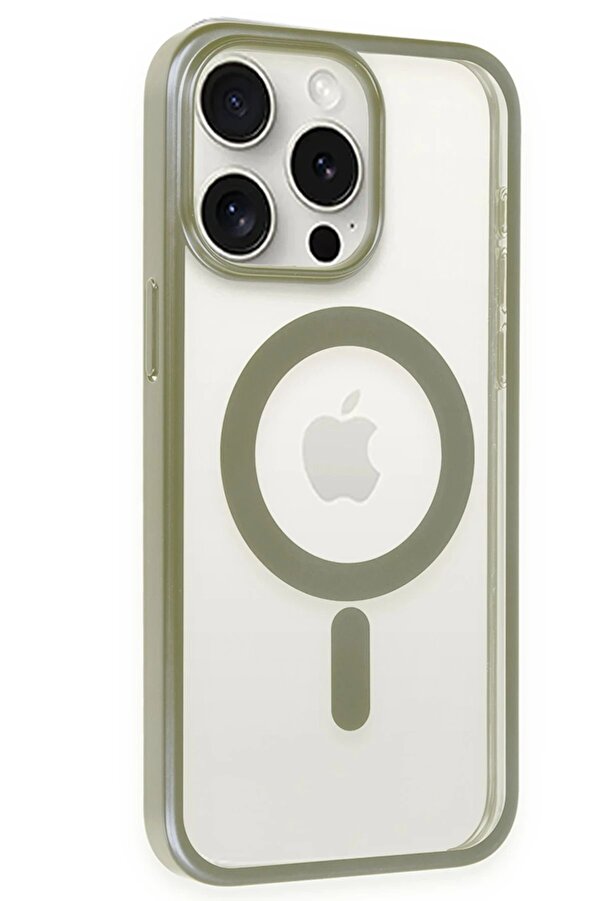 İphone 15 Pro Max Kılıf Erozi̇ Magsafe Kapak - Gri̇ - Dropx9891-7770