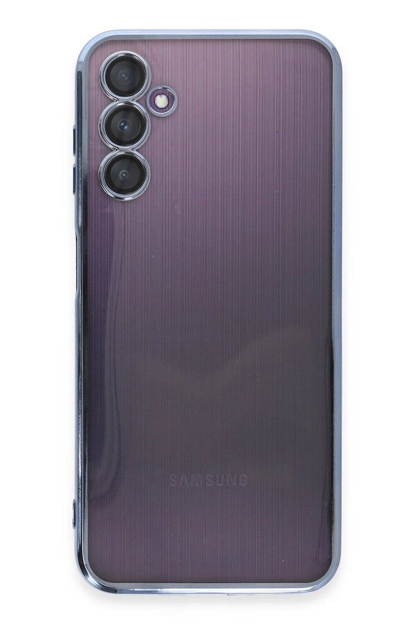 Samsung Galaxy A14 4G Kılıf Lensli̇ Si̇li̇kon - Açık Mavi̇ - Dropx2461-5926