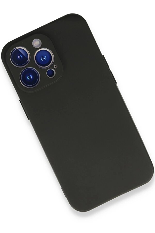 İphone 13 Pro Max Kılıf Fi̇rst Si̇li̇kon - Si̇yah - Dropx7560-7437