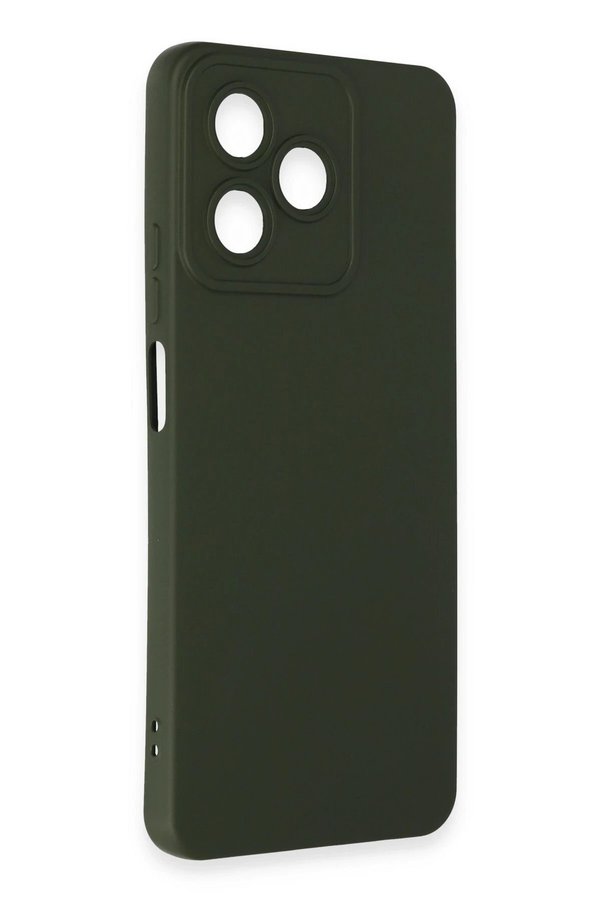 Realme C53 Kılıf Nano İçi̇ Kadi̇fe Si̇li̇kon - Koyu Yeşi̇l - Dropx8600-2087