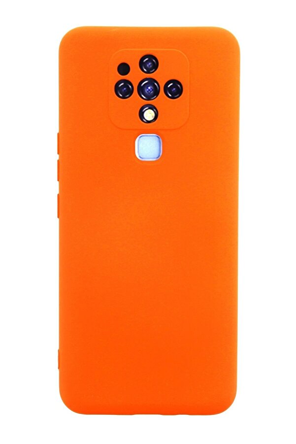 Tecno Camon 16 Kılıf Nano İçi̇ Kadi̇fe Si̇li̇kon - Turuncu - Dropx3542-4925