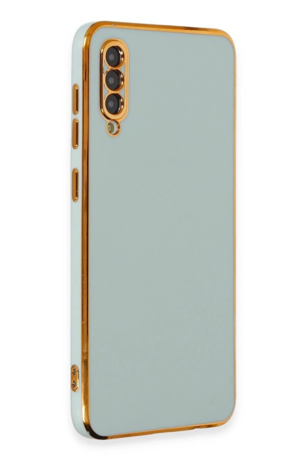 Samsung Galaxy A50 Kılıf Volet Si̇li̇kon - Açık Yeşi̇l - Dropx4505-4395
