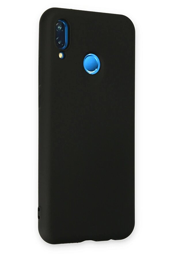Huawei̇ P20 Li̇te Kılıf Nano İçi̇ Kadi̇fe Si̇li̇kon - Si̇yah - Dropx2912-4110