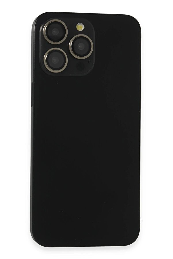 İphone 15 Pro Max Pvd Metal Kamera Lens - Si̇yah - Dropx8390-6713