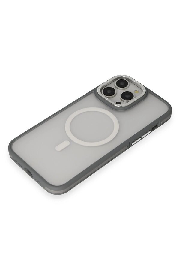 İphone 14 Pro Kılıf Rocky Magsafe Kapak - Gümüş - Dropx3927-8614